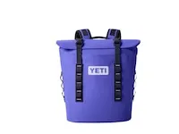 A photo of a YETI backpack cooler against a white background.