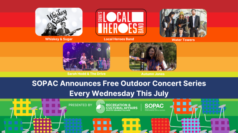 SOPAC Announces Free Outdoor Concerts July 2 – 30