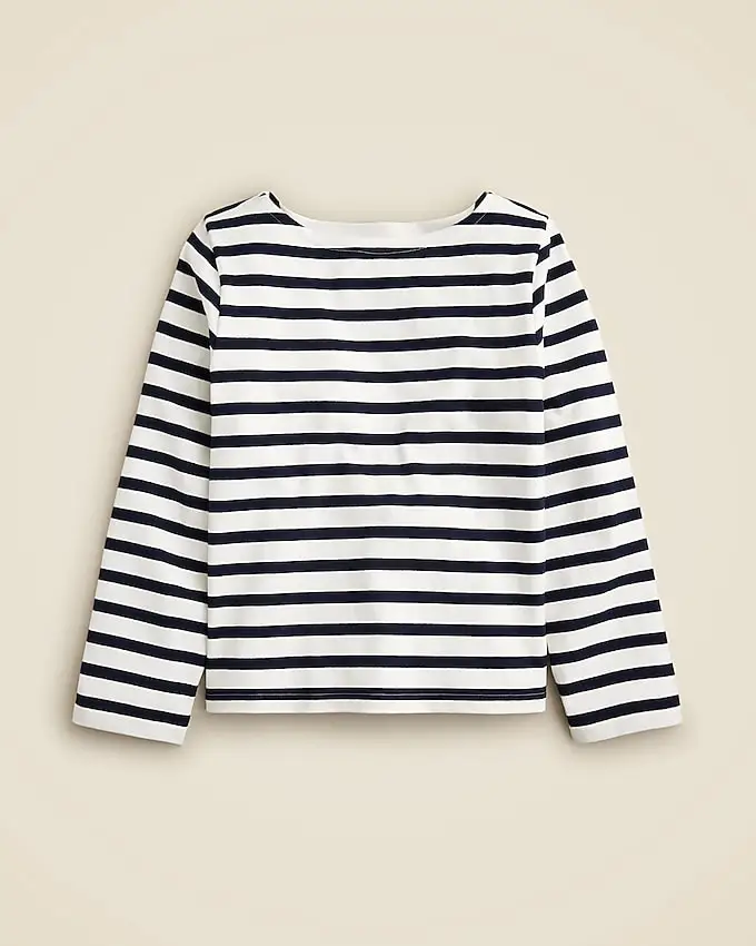 Classic Mariner Cloth Boatneck T-Shirt in Stripe