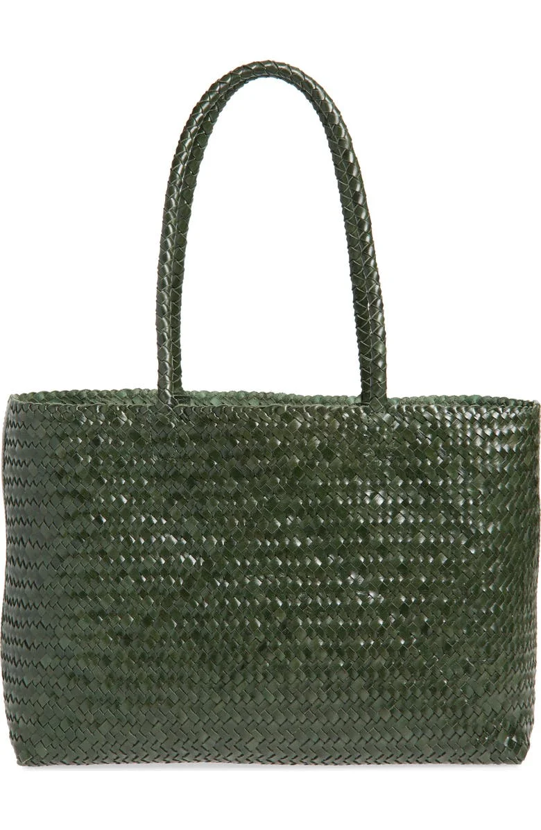 Handwoven Leather Tote