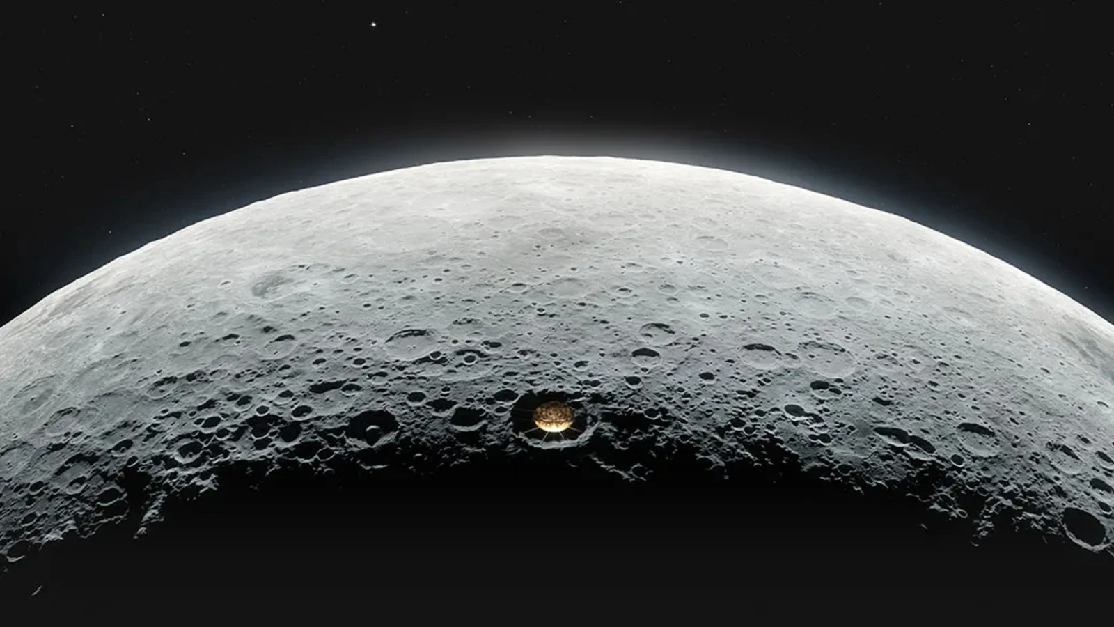 an illustration of a satellite on the moon