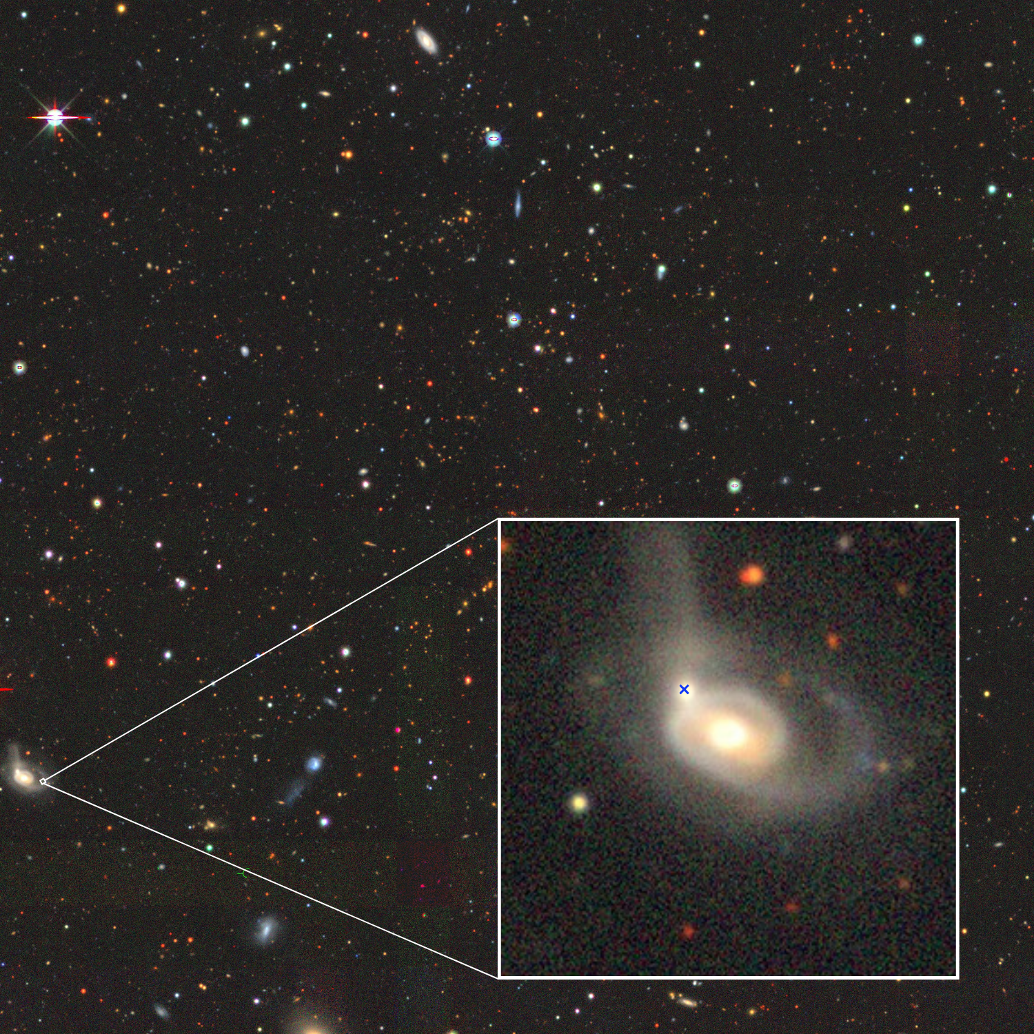 Astronomers discover black hole ripping a star apart inside a galactic collision. ‘It is a peculiar event’