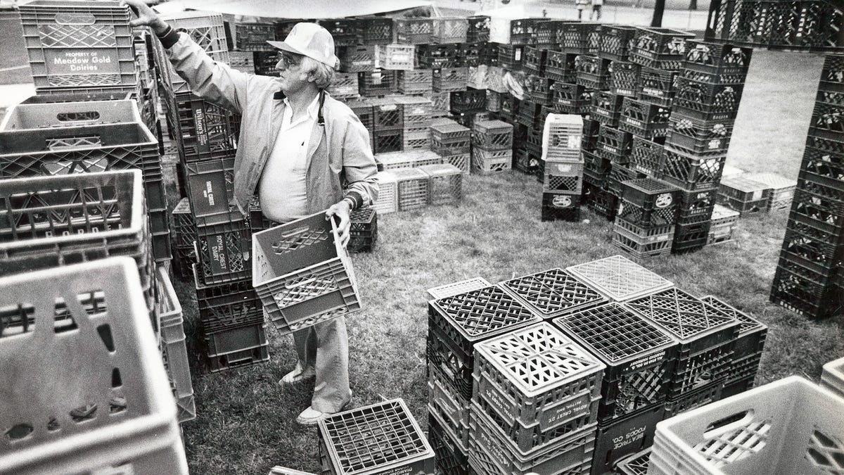 Milk crate castle created in 1983 at Ohio State was effort to retrieve them from students