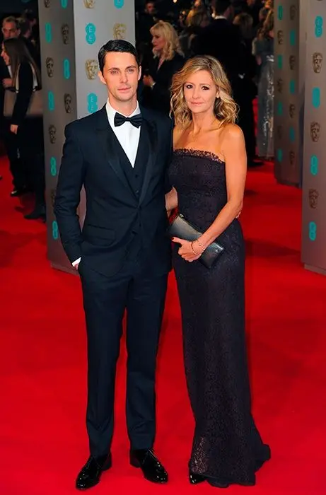 matthew goode and his wife sophie onthe red carpet at the BAFTAs