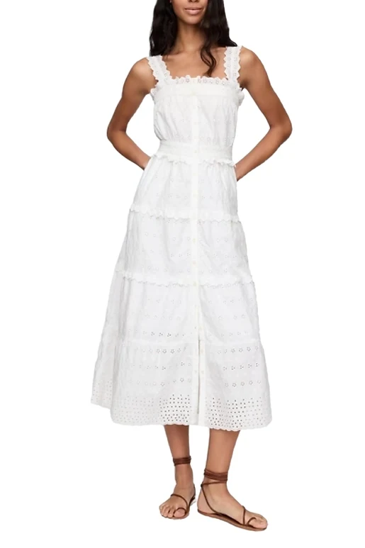 Gap × DÔen Eyelet Midi Dress