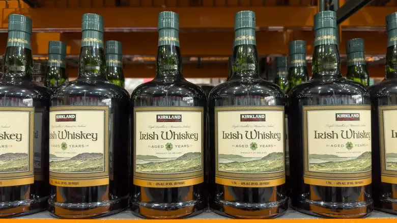 Bottles of Kirkland Irish Whiskey