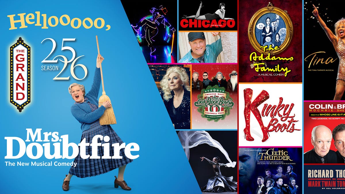 Find out what shows are coming to The Grand Theater in Wausau for the 2025-26 season