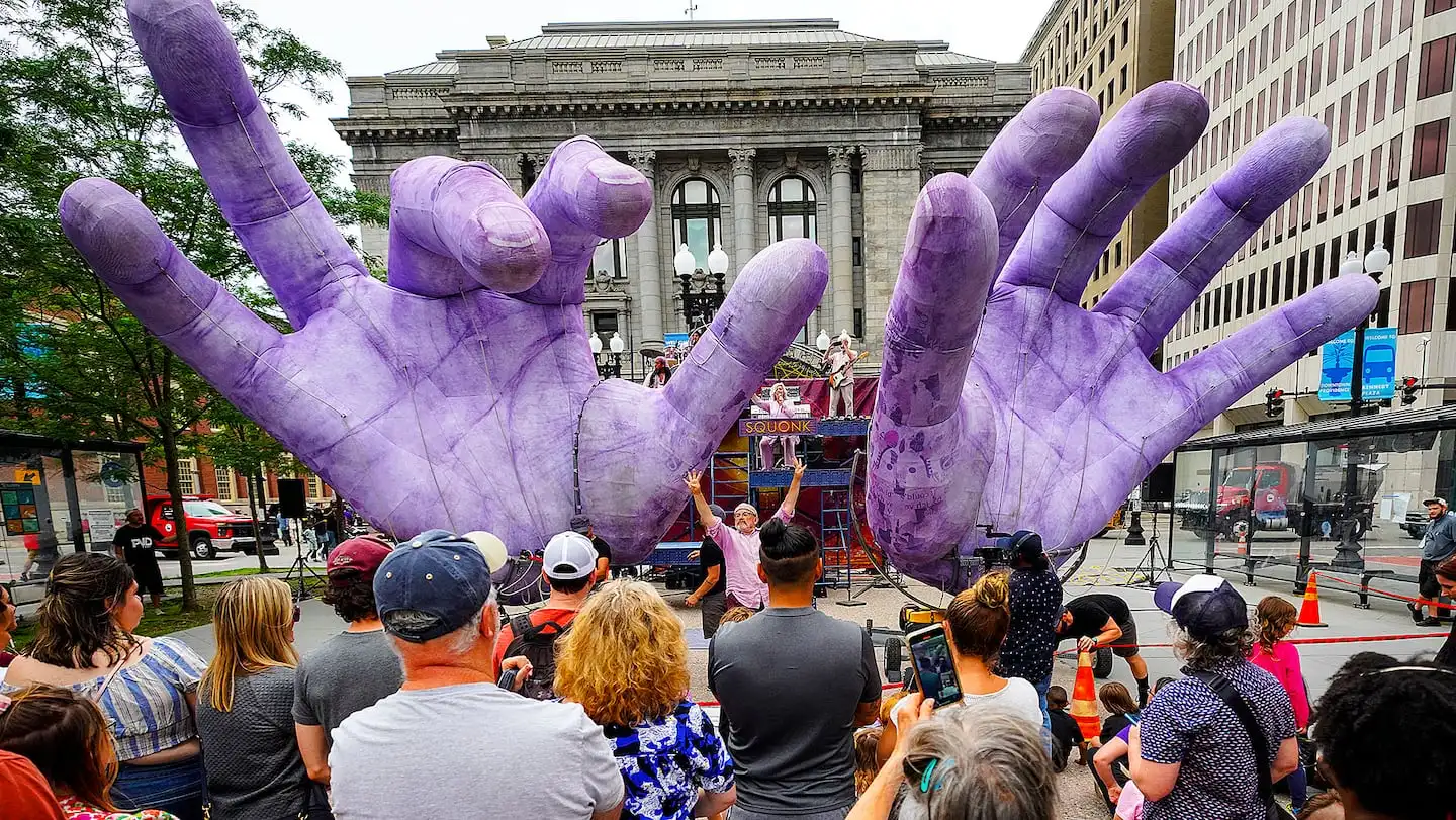 Squonk performed in Kennedy Plaza at PVDFest in 2022.