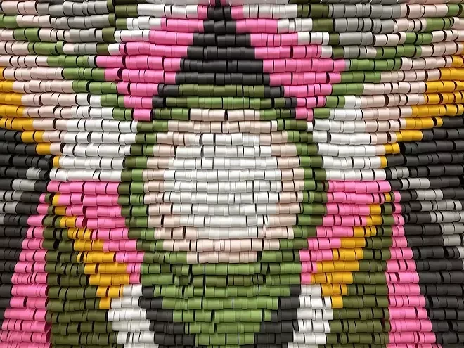 Detail from 'Dreamscape' by Kelly Joy Ladd, on view as part of the Florida Prize in Contemporary Art exhibition - photo courtesy of Orlando Museum of Art