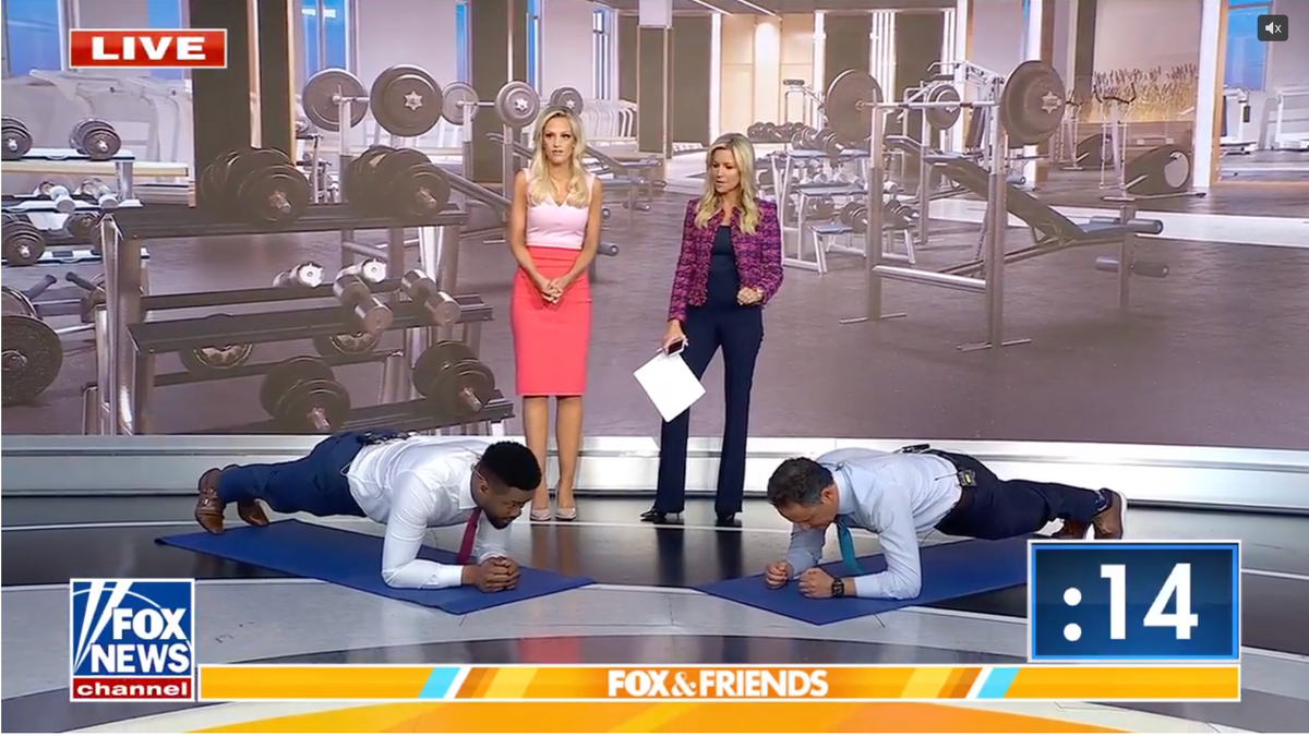 Can you hold a plank longer than others your age? Fox hosts test their core strength