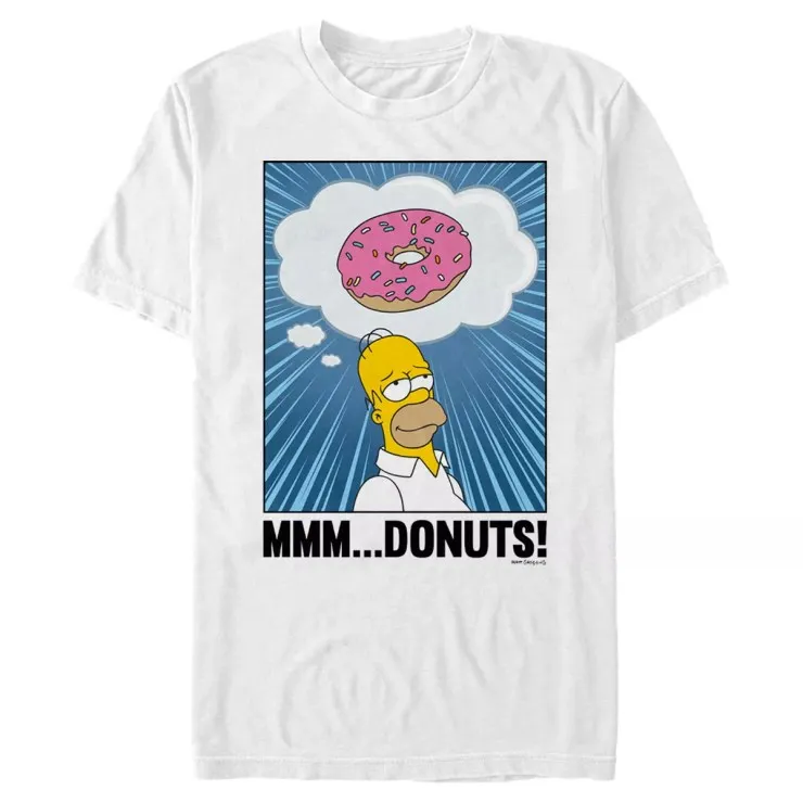 The Simpsons Homer Mmm... Donuts T-Shirt