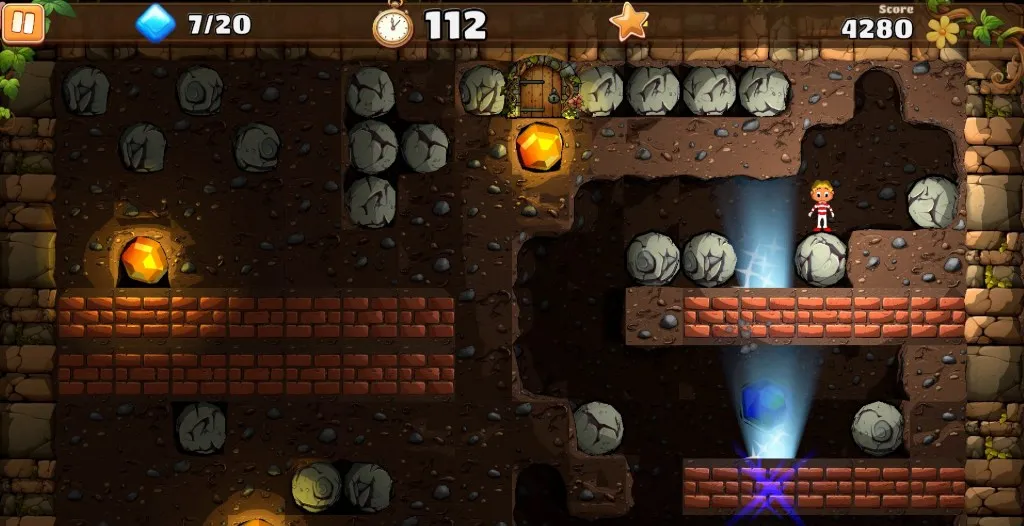 The remastered version of Rockford from Boulder Dash 40th Anniversary