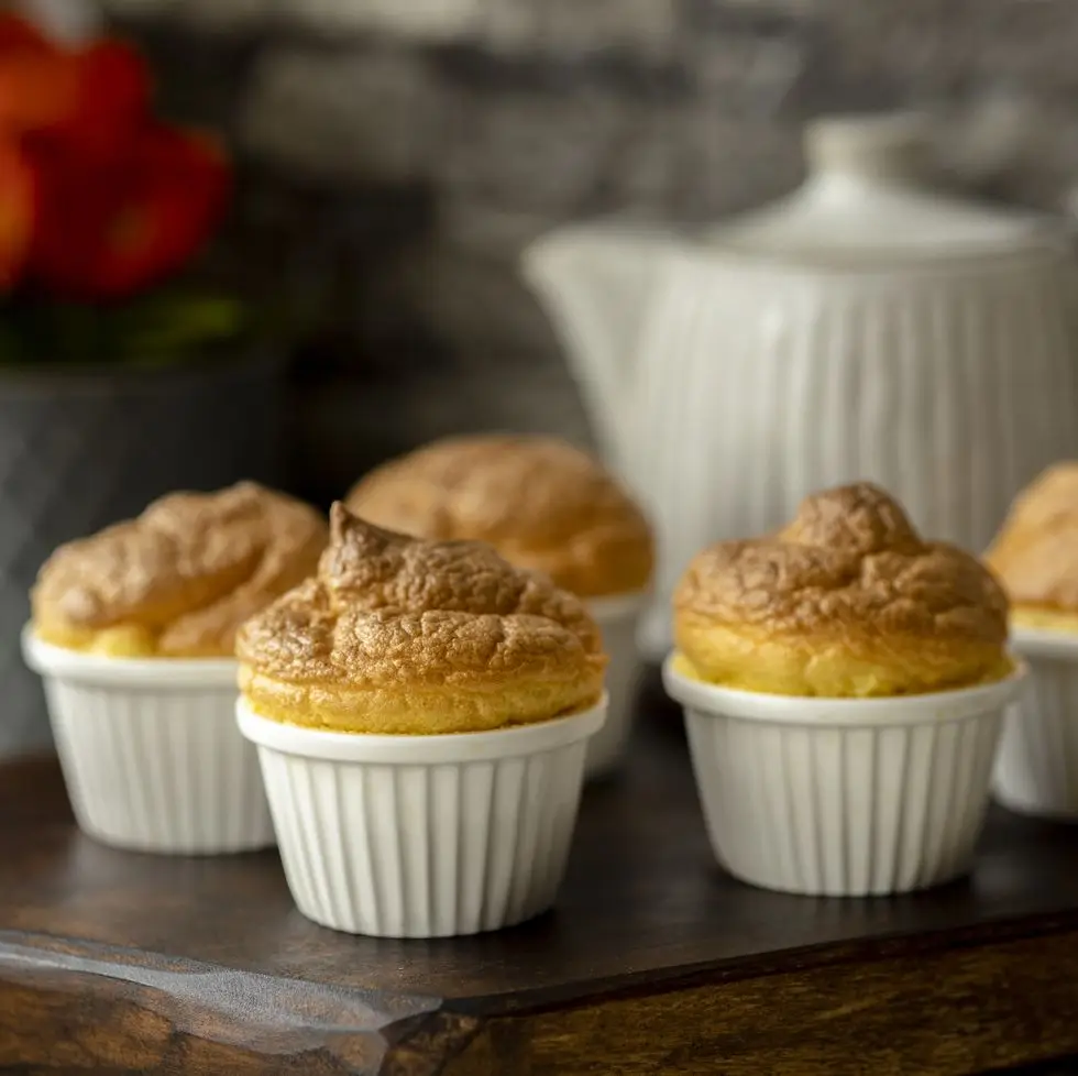 homemade souffle and afternoon tea