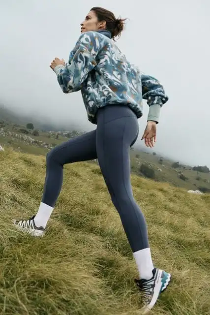 Top, £25, fleece, £45, leggings, £27.50, M&S