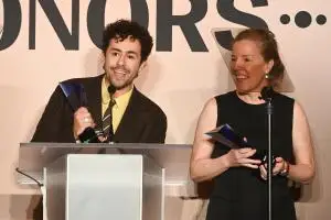Ramy Youssef, Pam Brady at IndieWire Honors Television 2025 held at NeueHouse Hollywood on June 05, 2025 in Los Angeles, California.