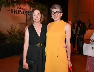 Julianne Nicholson, Dana Harris-Bridson at IndieWire Honors Television 2025 held at NeueHouse Hollywood on June 05, 2025 in Los Angeles, California.