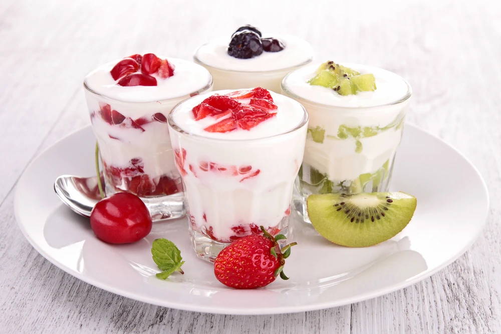 Fruits are frequently added in yoghurt.(Shutterstock) Fruits are frequently added in yoghurt.(Shutterstock)