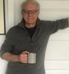 Architect Richard Brown, relaxing with a cup of coffee. Photo: Susan Strom