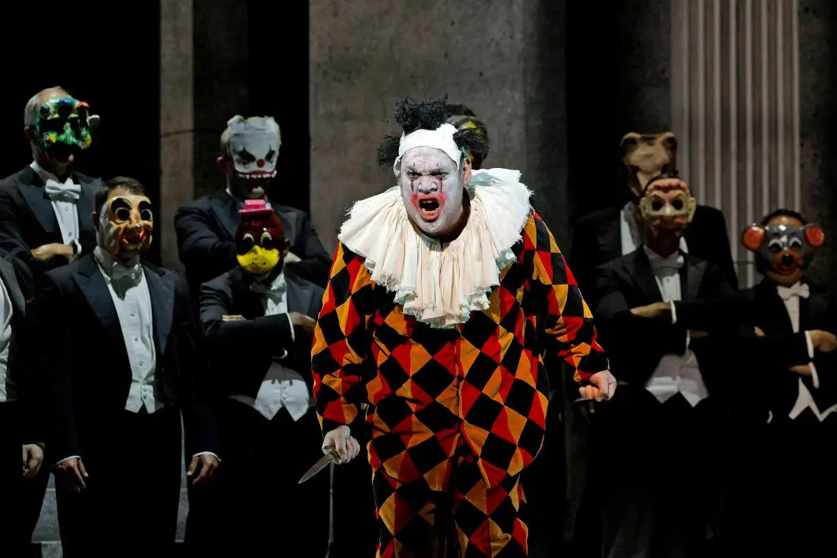 Quinn Kelsey as Rigoletto in Los Angeles Opera's new production of Verdi's opera at the Dorothy Chandler Pavilion.