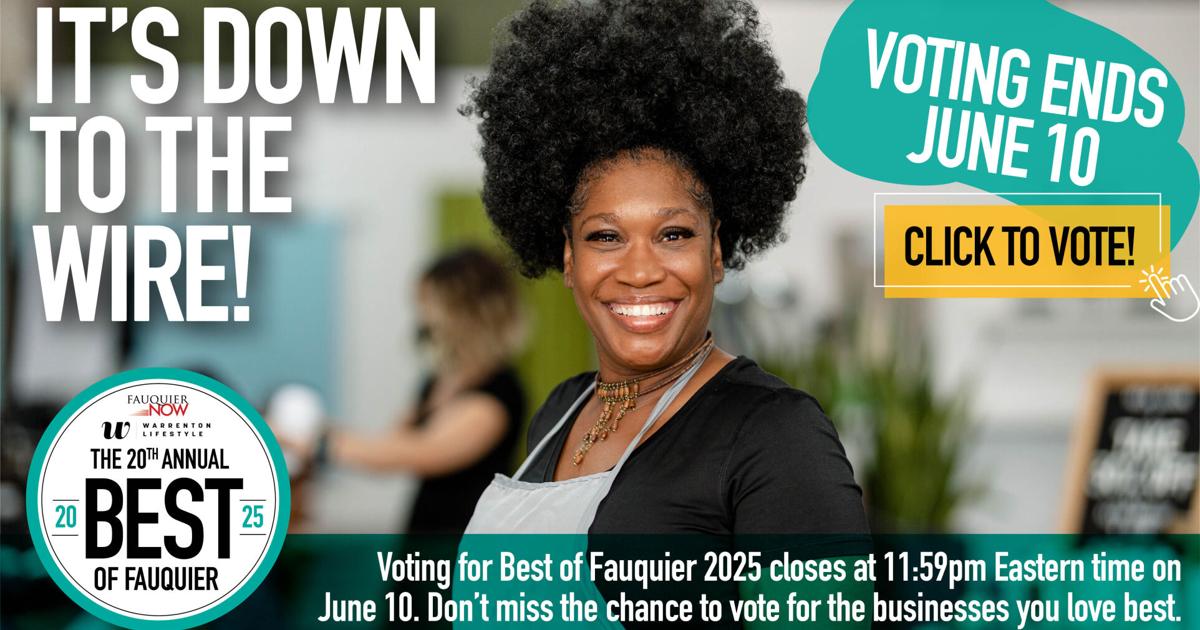 Vote now in Warrenton Lifestyle Magazine’s 20th annual Best of Fauquier Contest!