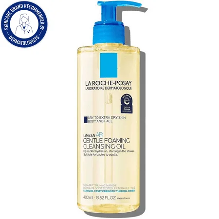 La Roche-Posay Lipikar Ap+ Gentle Foaming Cleansing Oil, 13.52 Fl Oz