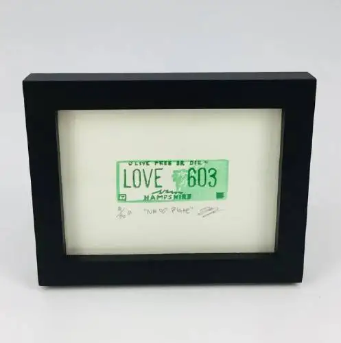 Jackie Hanson is a visual artist from Belmont. Pictured: NH Heart Plate Eraser