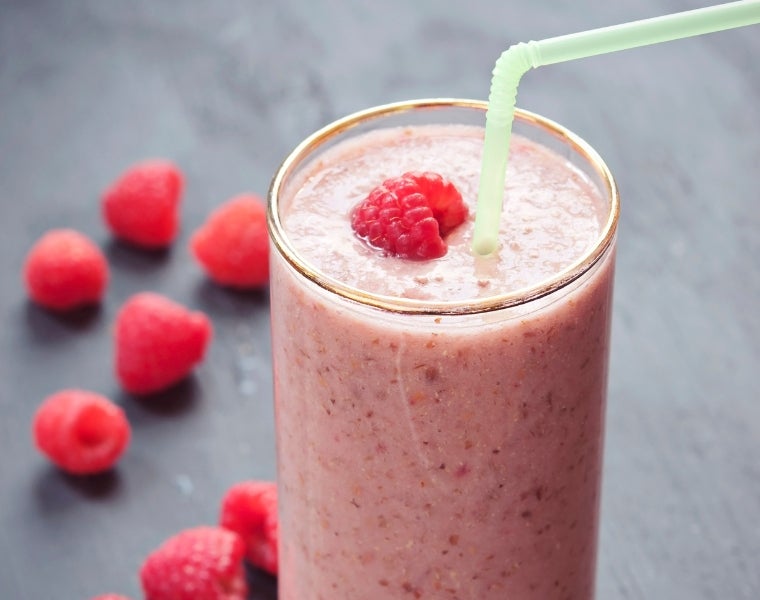 Try the Ripped Raspberry shake at One to One Fitness Center’s Recovery Zone