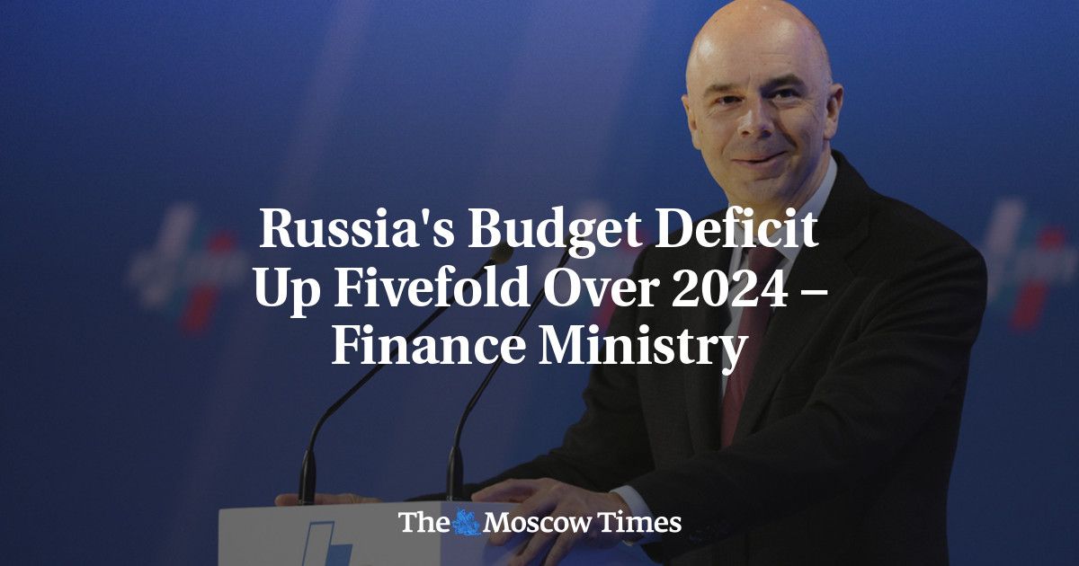Russia’s Budget Deficit Up Fivefold Over 2024