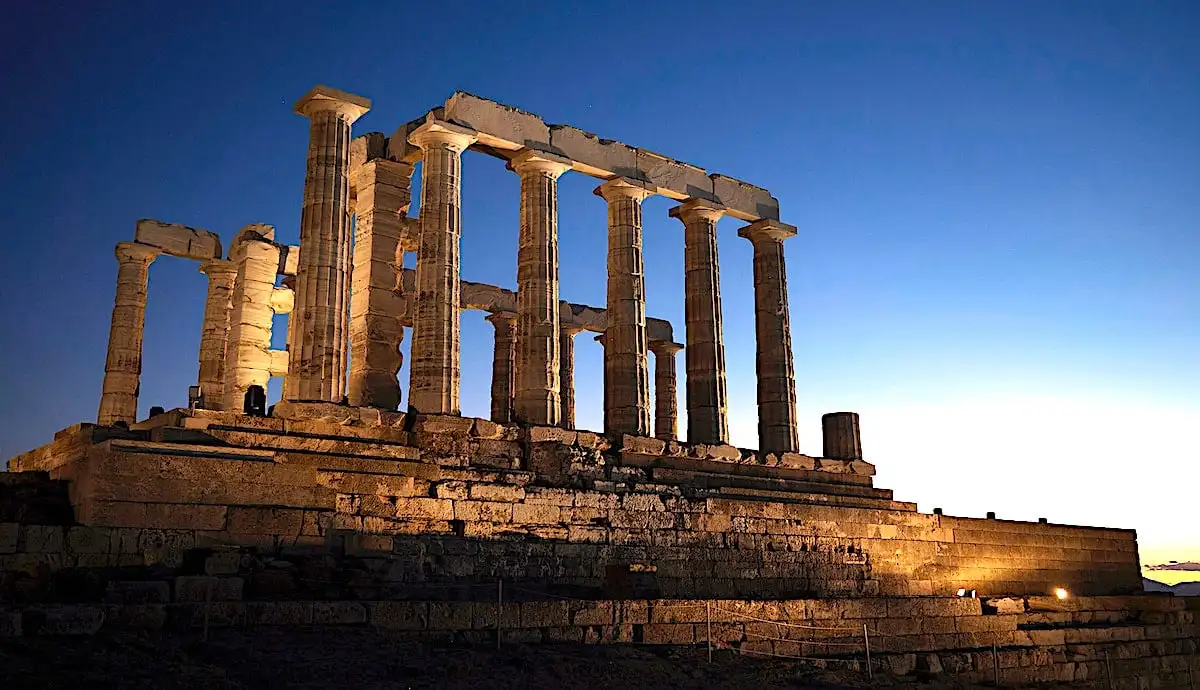 Temple of Poseidon Sounion digital transformation
