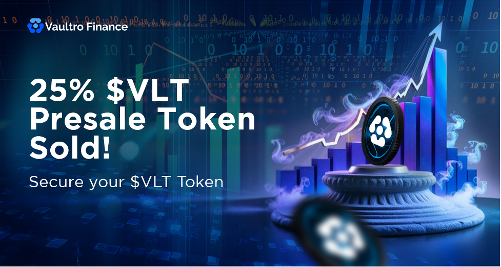 XRP (Ripple) News: Vaultro Finance Presale Rockets to 25% Hardcap as XRP Rally Fuels Investors Interest