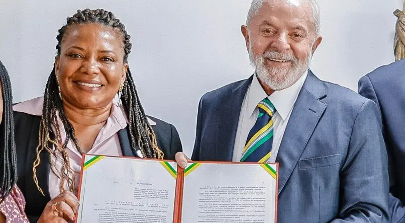 Margareth Menezes e Lula RICARDO STUCKERT/PR
