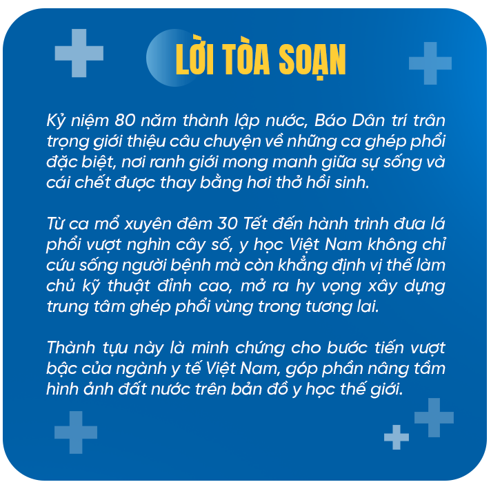 Những ca ghép phổi đặc biệt: Dấu ấn y học Việt Nam vươn tầm quốc tế