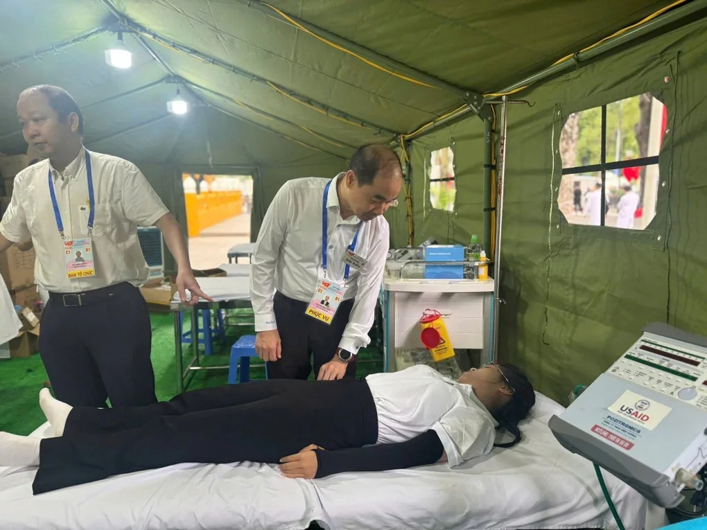 94 tổ trực, bảo vệ nhiều lớp của y tế Hà Nội đảm bảo an toàn cho Đại lễ A80 - 2