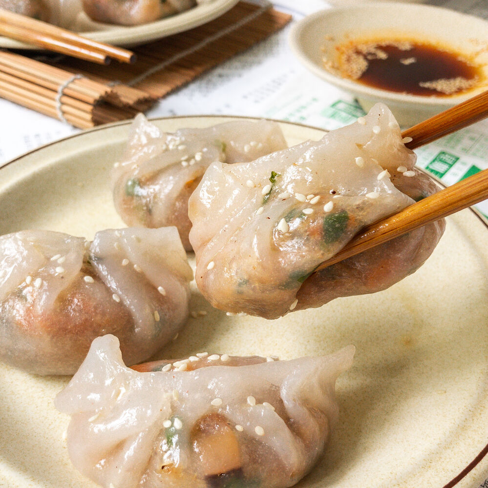 steamed vegetable dumplings chai kueh