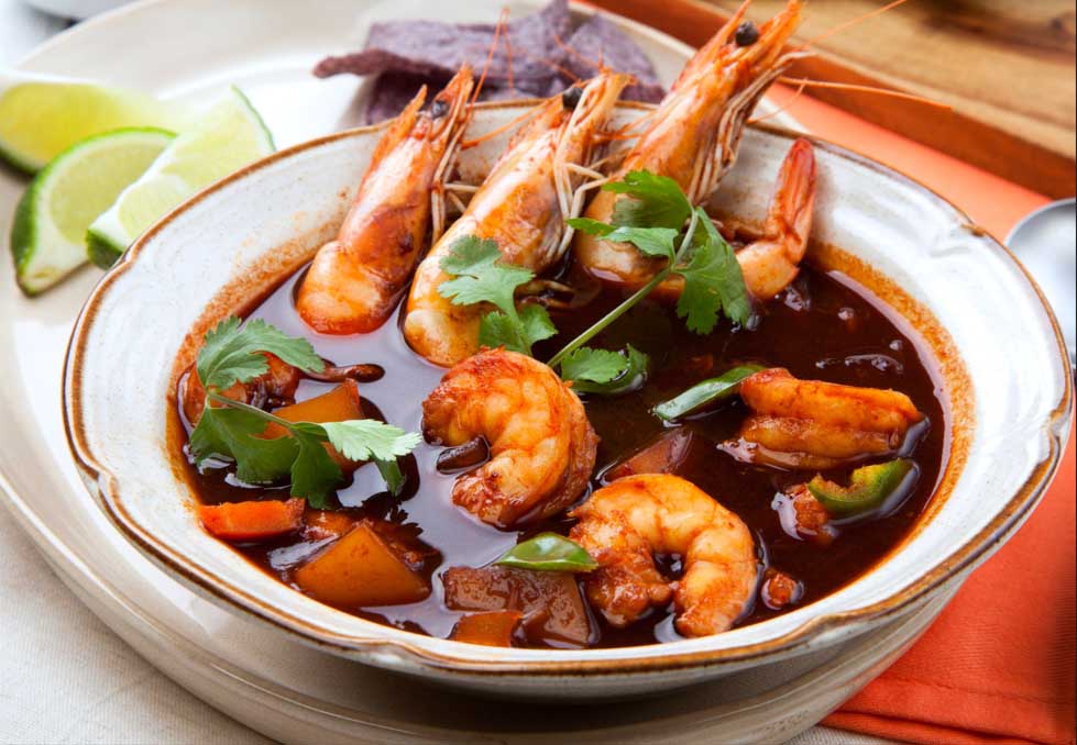 Shrimp With Black Bean Soup