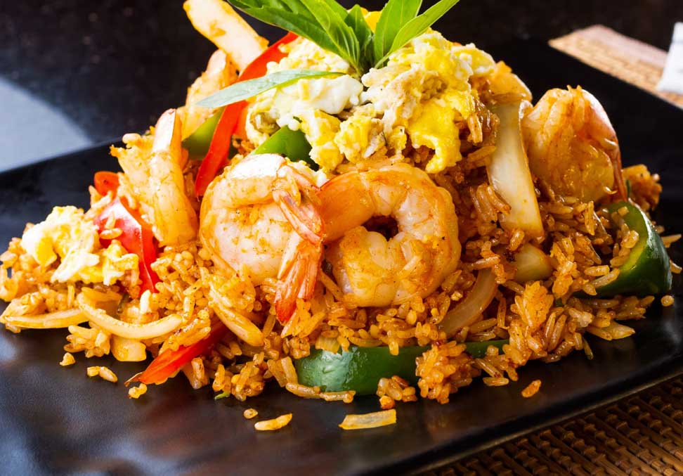 Shrimp Fried-Rice With Thai Basil