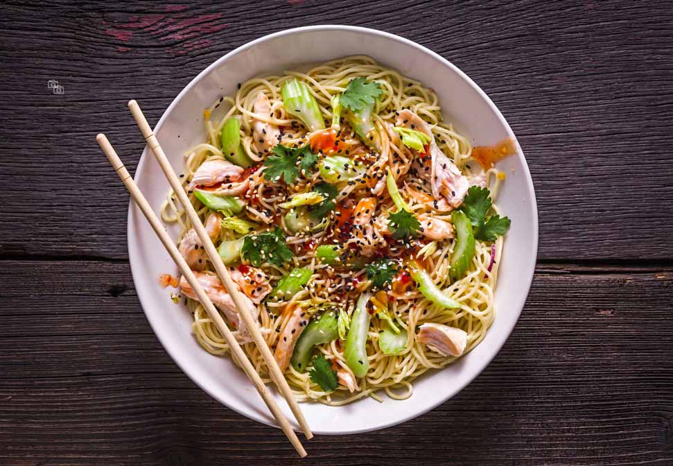 Spicy Tofu Noodles With Chicken