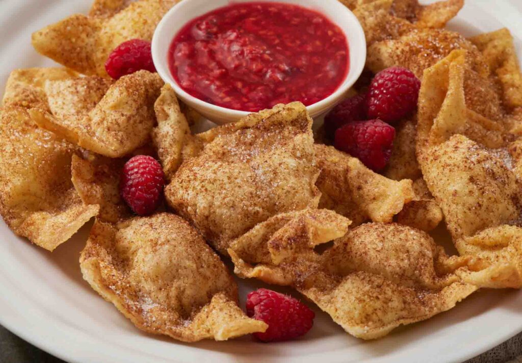 American and Chinese in Cream Cheese Wontons