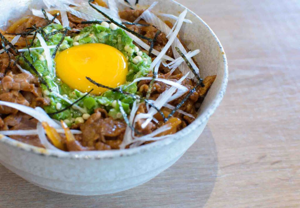 Beef and Egg Rice Bowls
