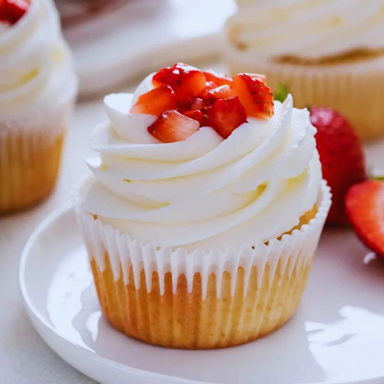 Strawberry Shortcake Cupcakes