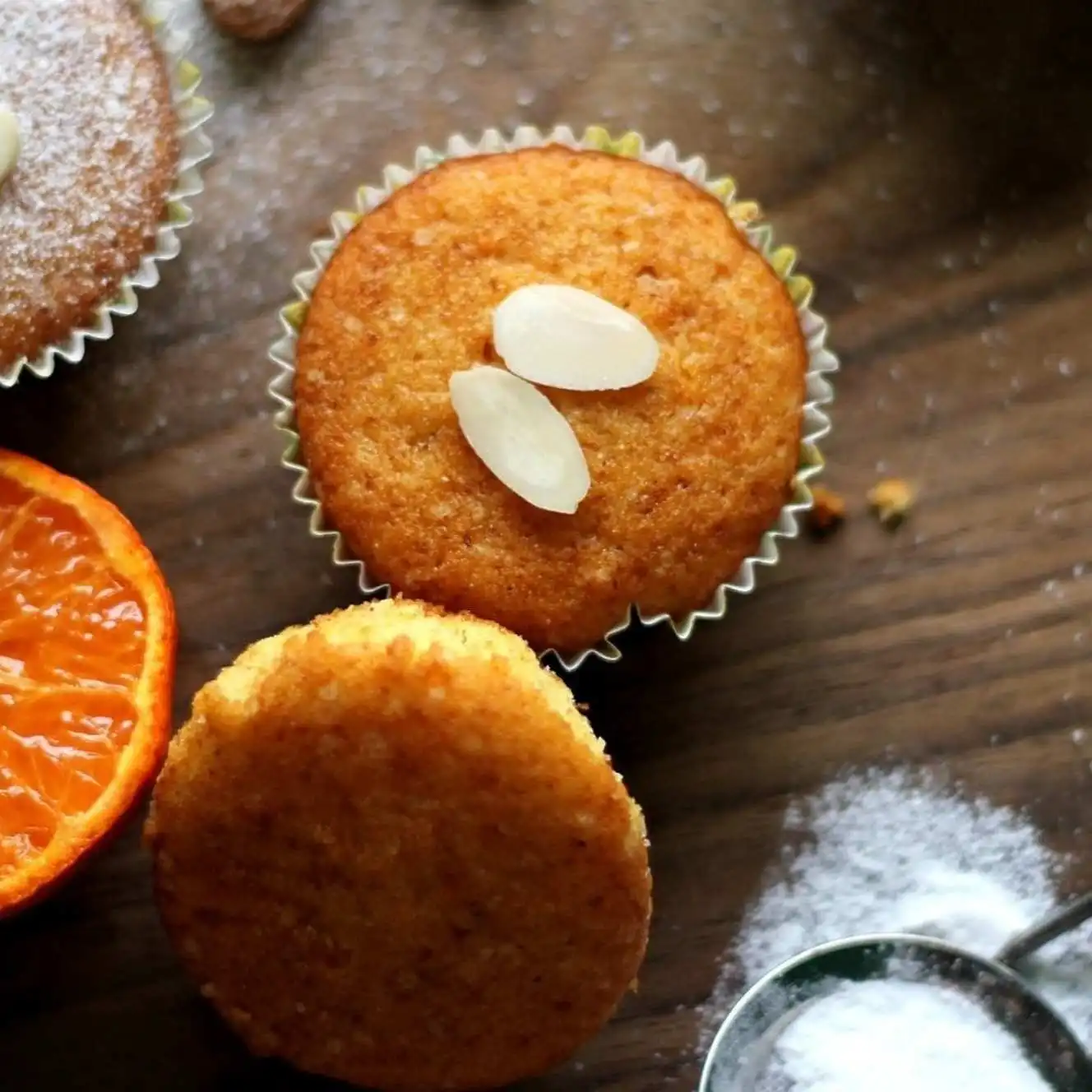 Orange-Almond Cupcakes