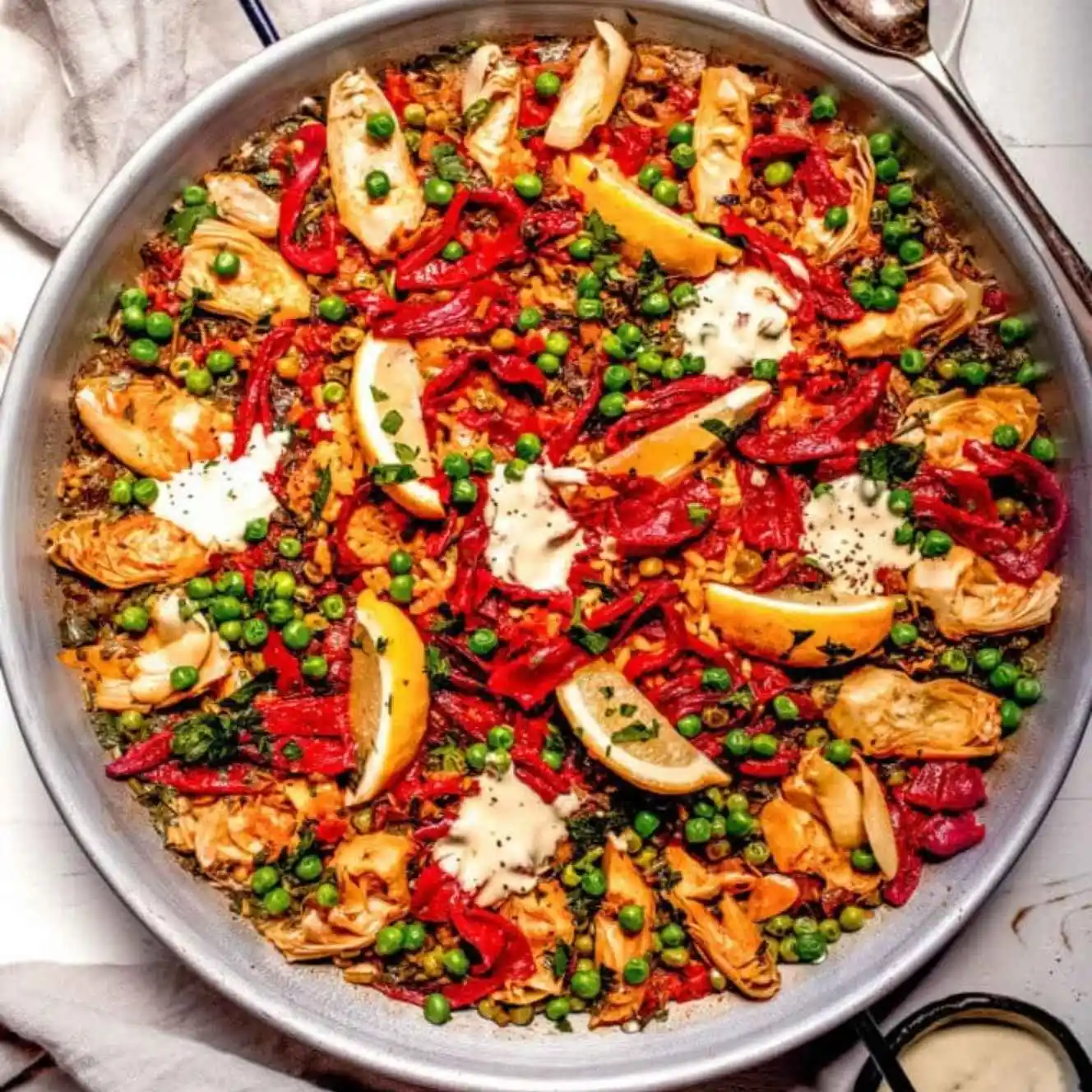 Veggie Paella with Artichoke Hearts