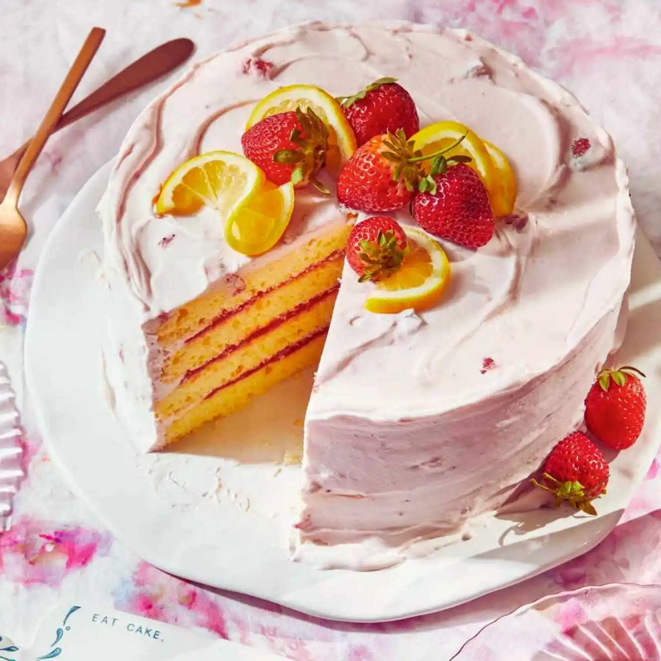 Strawberry-Lemonade Layer Cake