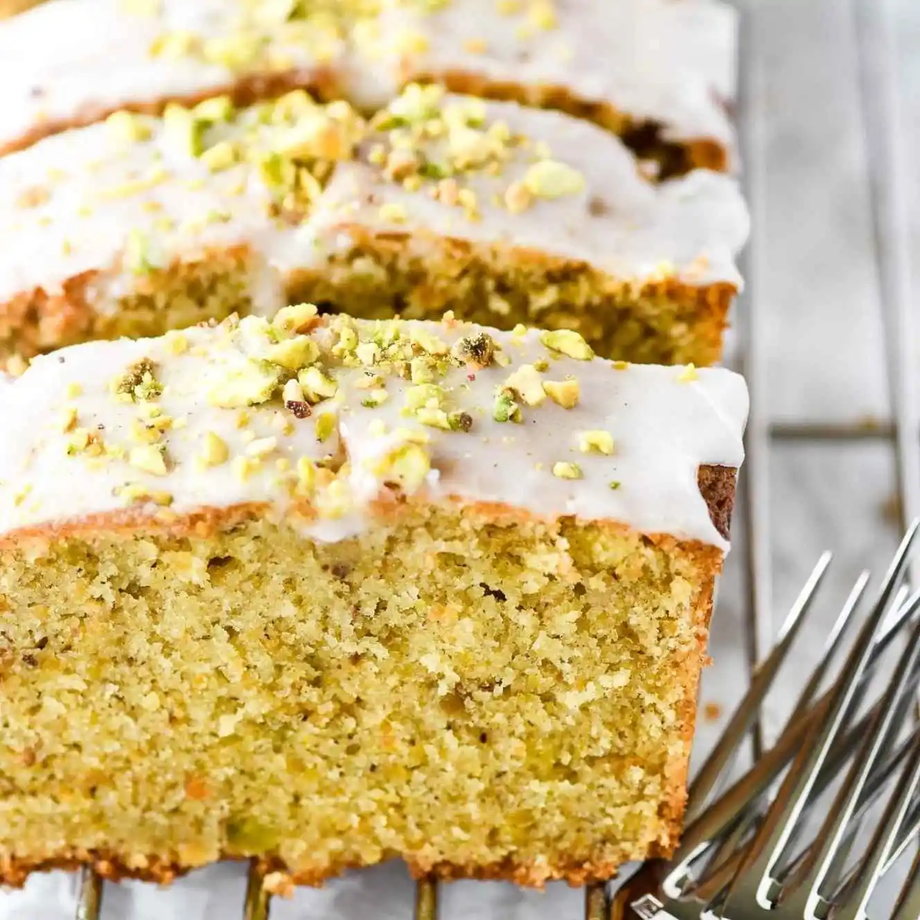 Pistachio-Cardamom Pound Cake
