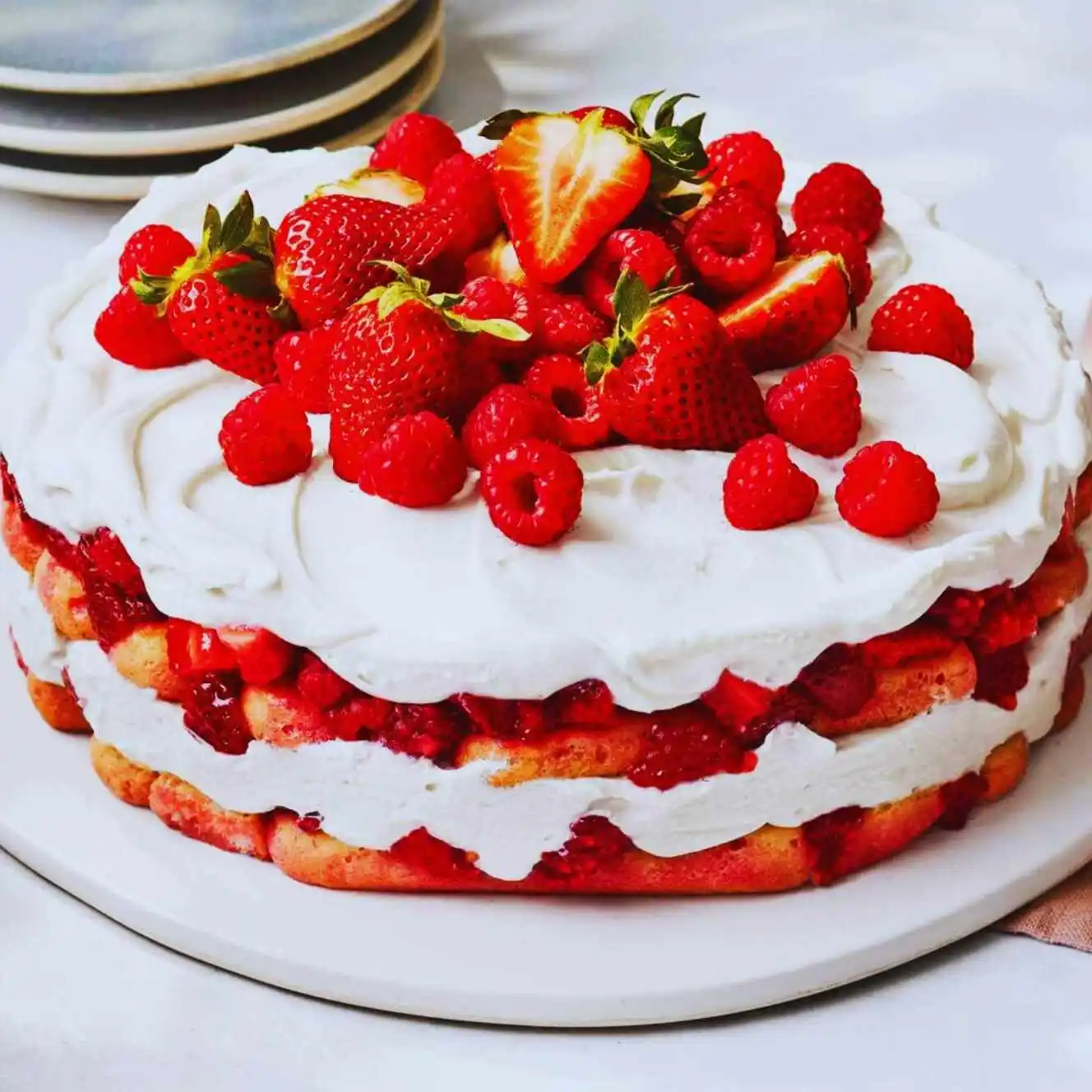 Berry Tiramisu Icebox Cake