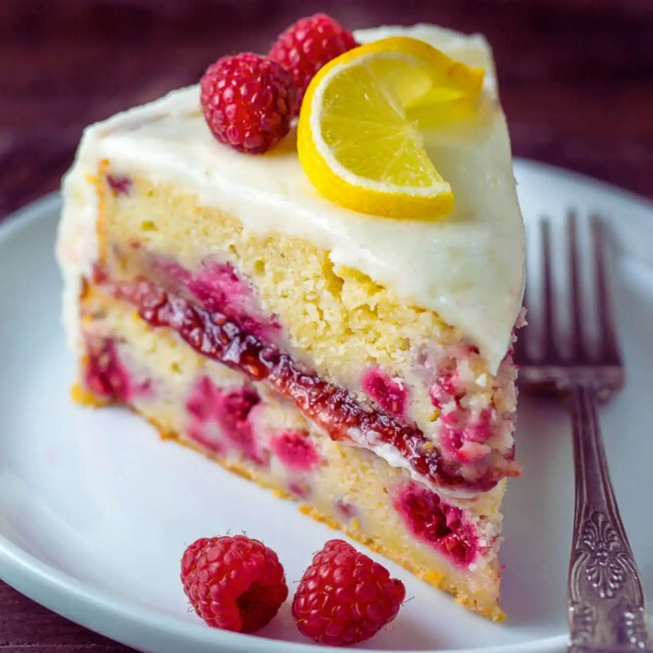 Lemon-Raspberry Celebration Cake (Two-Layer)