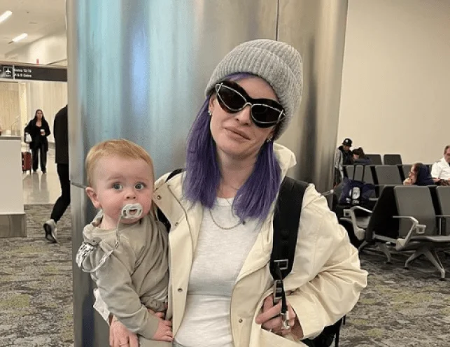 Kelly Osbourne suffers parenting hell as son vomits all over her lap mid-flight