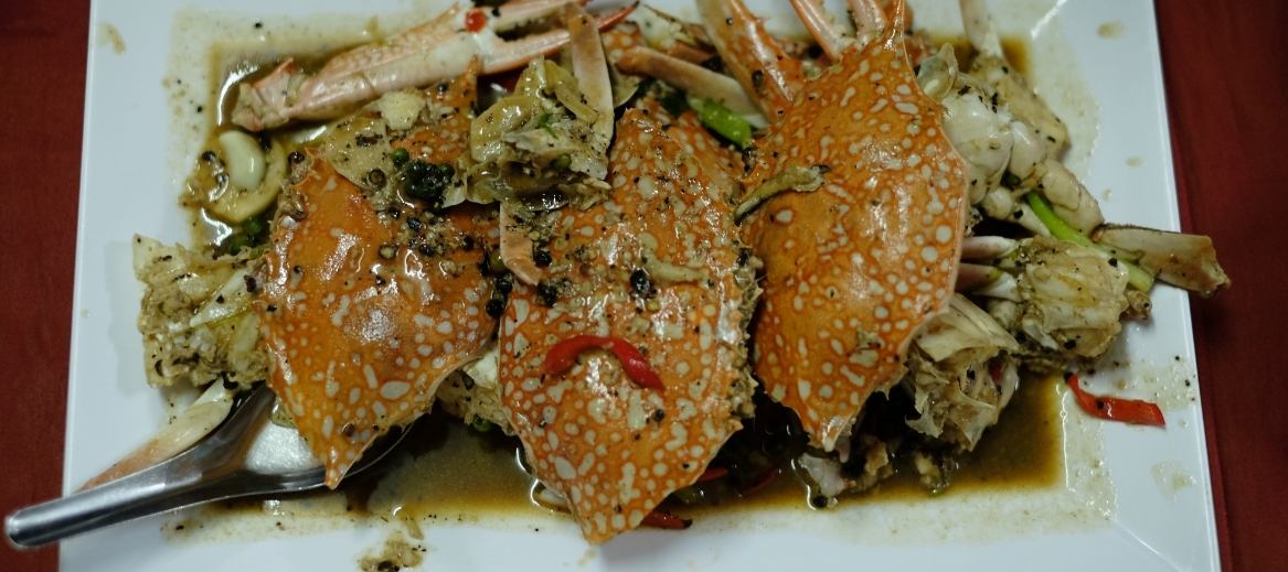 Black pepper crab recipe.