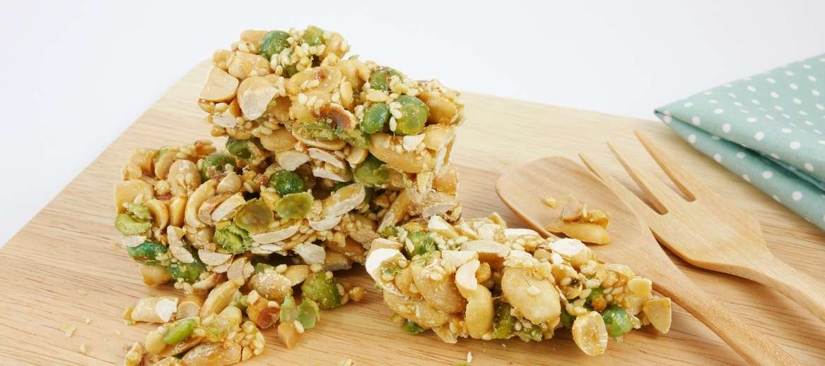 Brittle From Homemade Chinese Sesame Peanuts