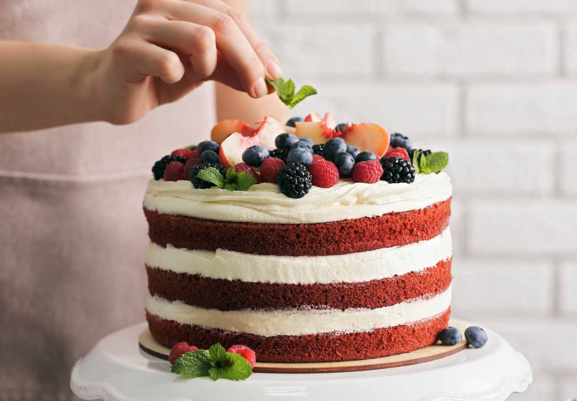 Triple Layer Berry Cake